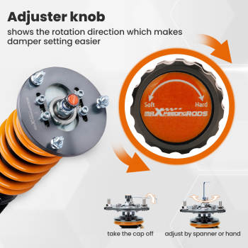 Coilover Shock Suspension Strut Compatible For BMW 3 Series E36 320i 323i 325i 328i Nero Lowering Kit